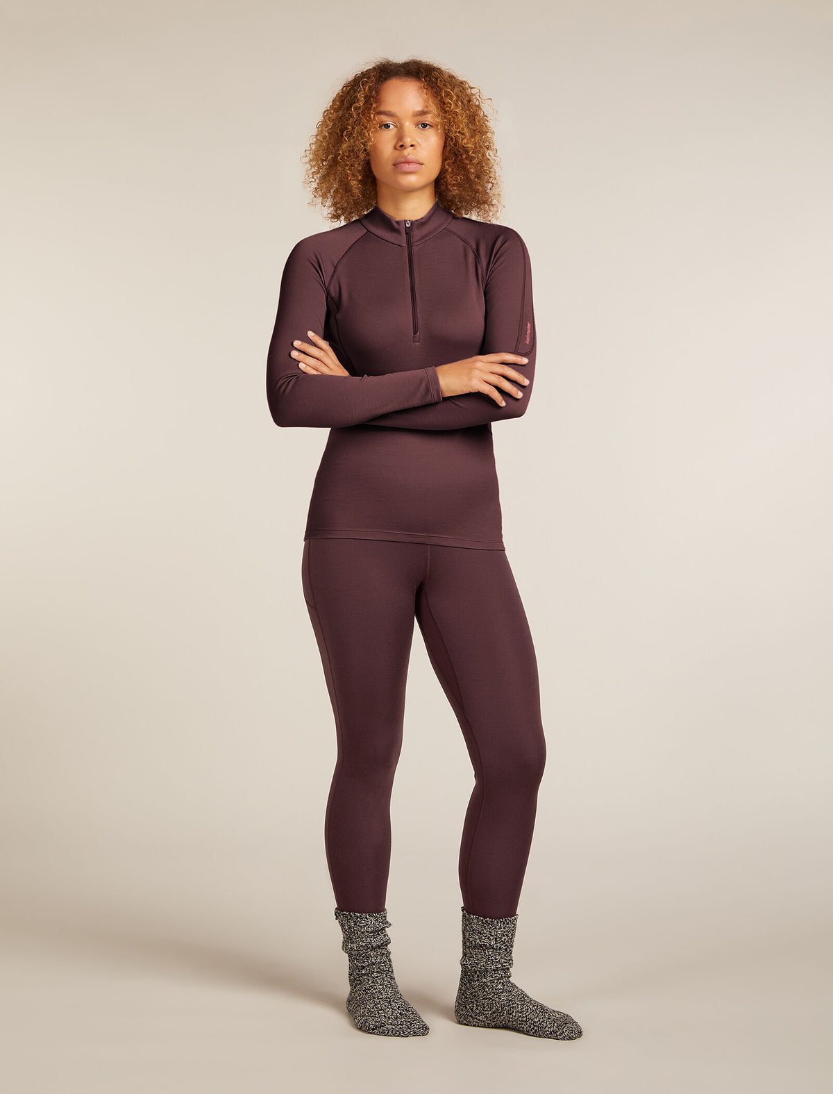 Women's 300 Polar Half Zip Thermal Top Java - 8
