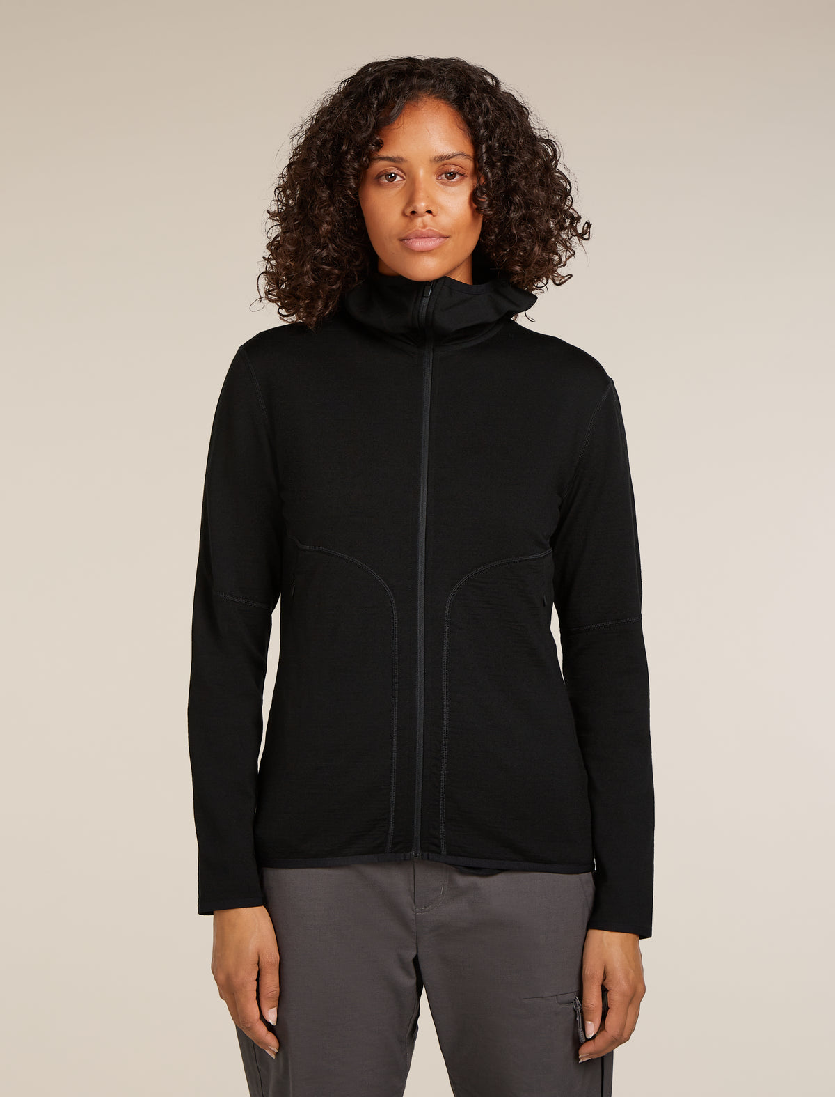 Women's 560 Elemental Zip Hoodie Black - 1