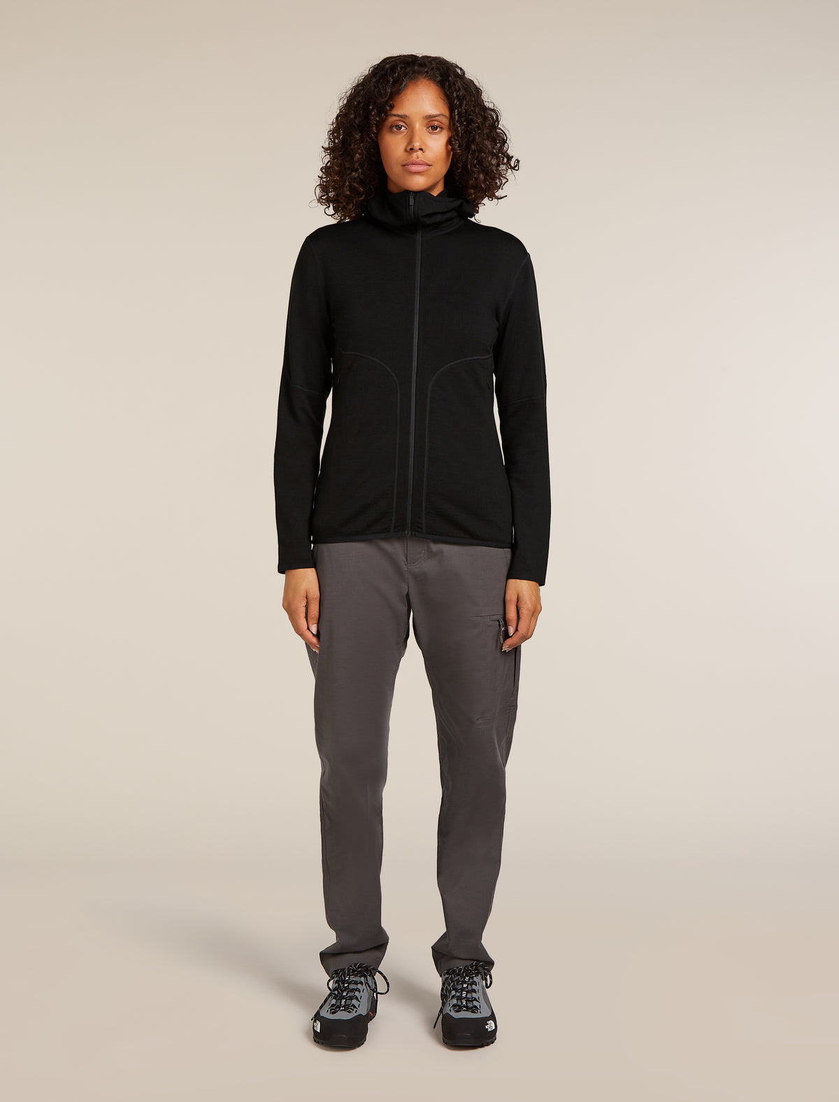 Women's 560 Elemental Zip Hoodie Black - 3