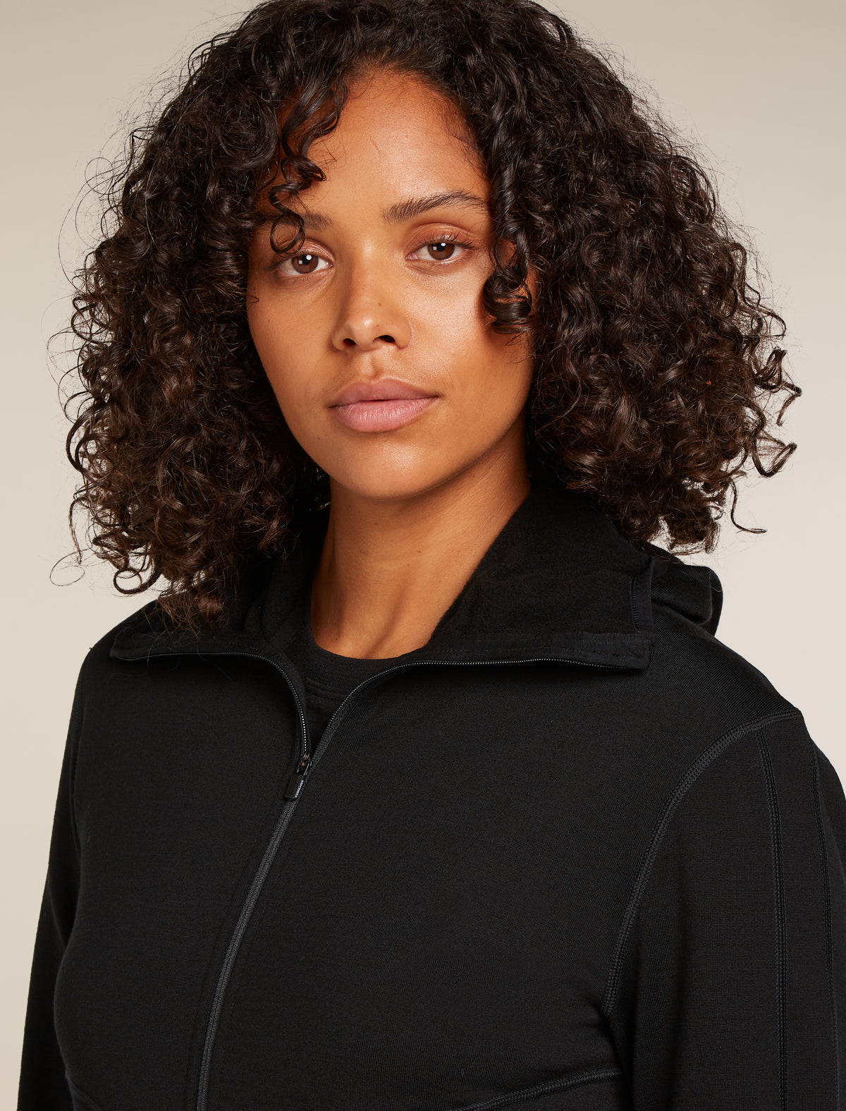Women's 560 Elemental Zip Hoodie Black - 5
