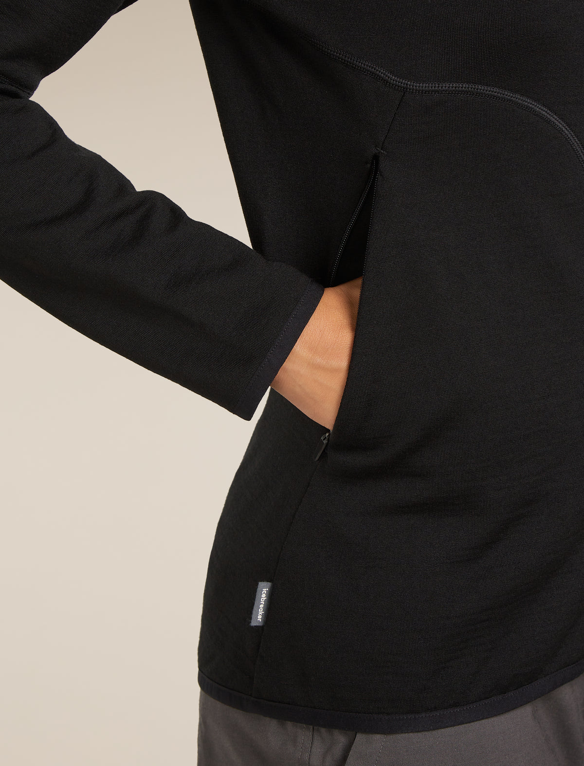 Women's 560 Elemental Zip Hoodie Black - 8
