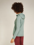 Women's Merino 560 Realfleece™ Elemental Long Sleeve Zip Hoodie Moss - 2