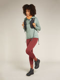 Women's Merino 560 Realfleece™ Elemental Long Sleeve Zip Hoodie Moss - 4