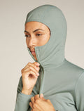 Women's Merino 560 Realfleece™ Elemental Long Sleeve Zip Hoodie Moss - 9