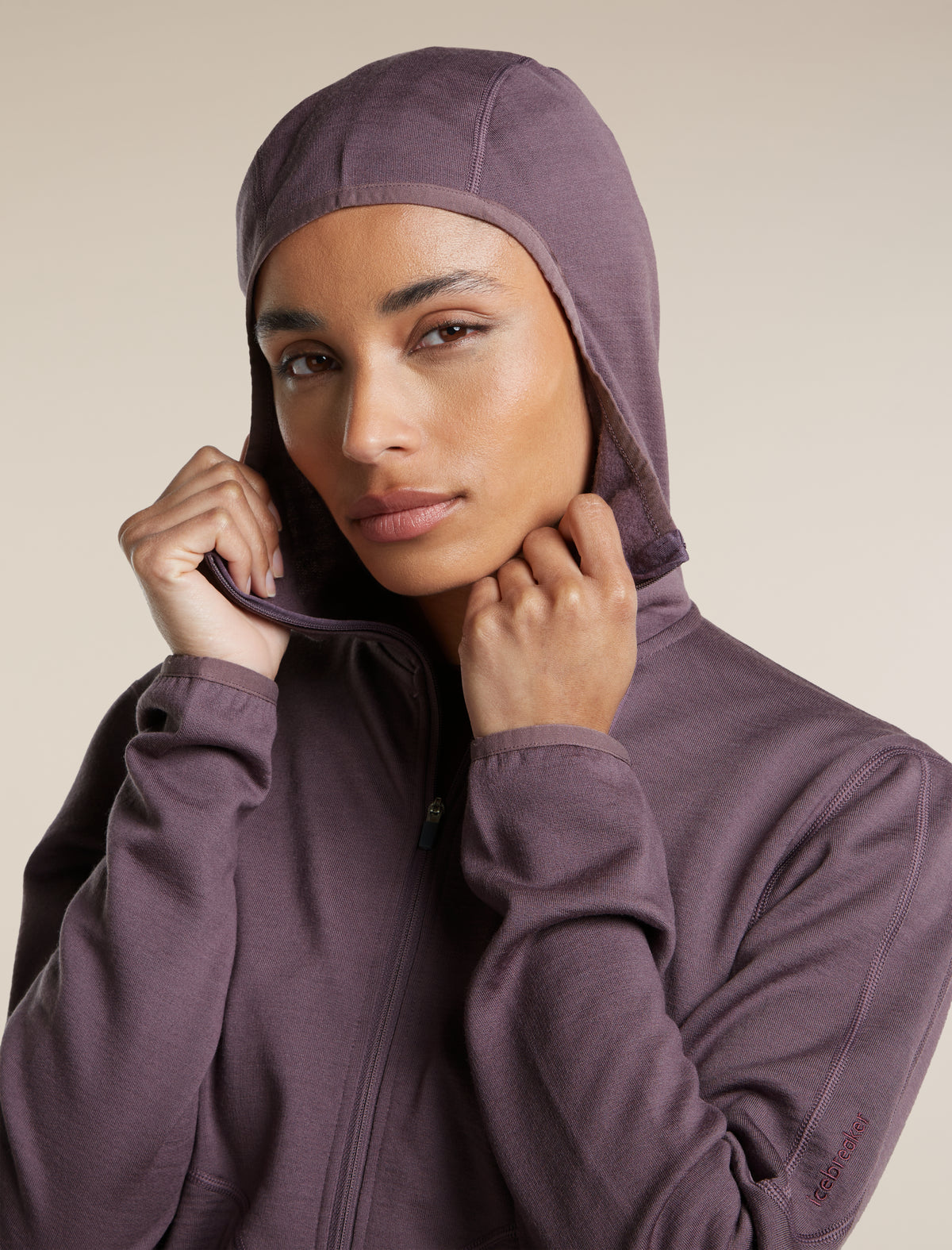 560 RealFleece™ Elemental Zip Hoodie Grey Plum - 7