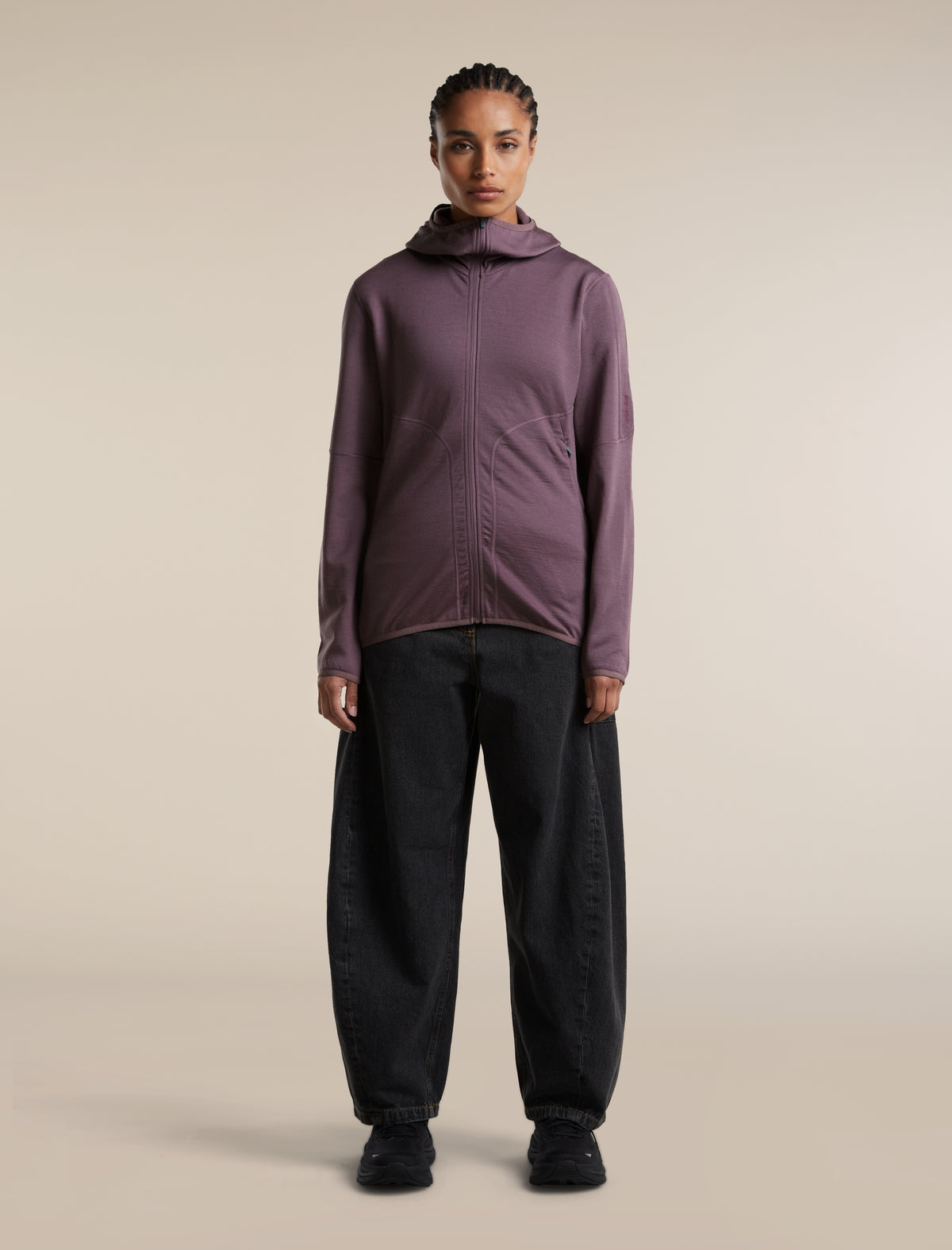 560 RealFleece™ Elemental Zip Hoodie Grey Plum - 3