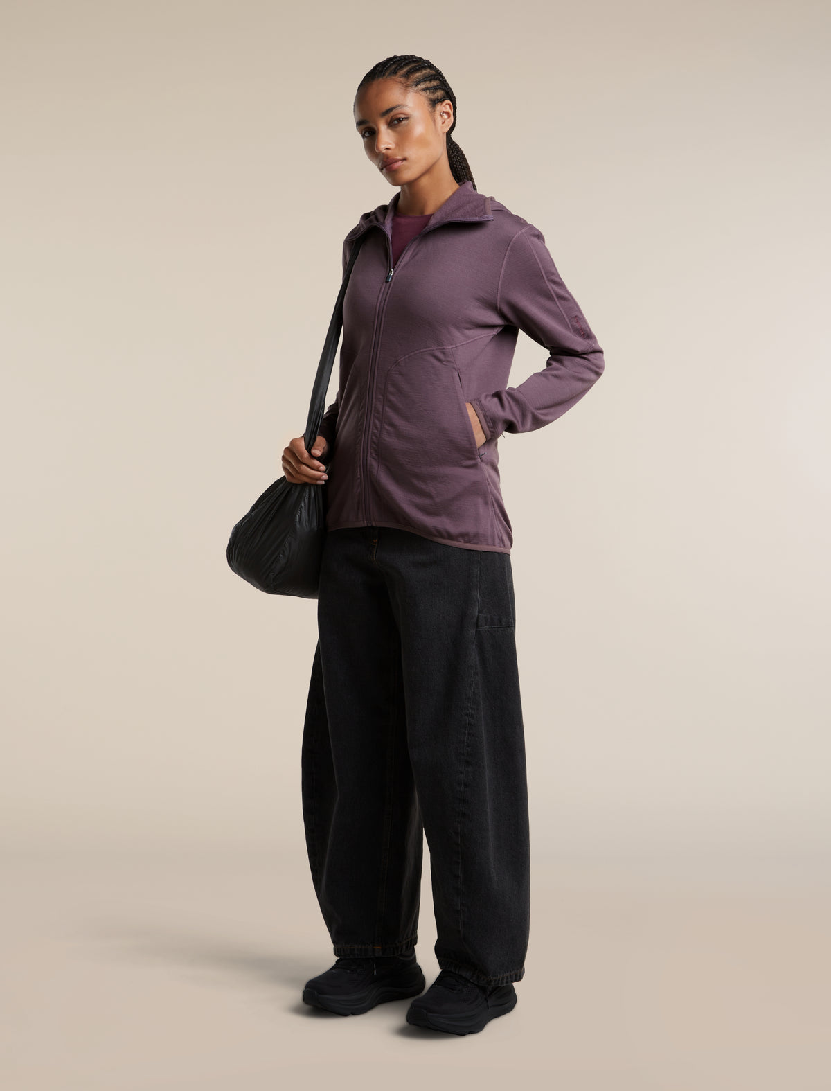 560 RealFleece™ Elemental Zip Hoodie Grey Plum - 4