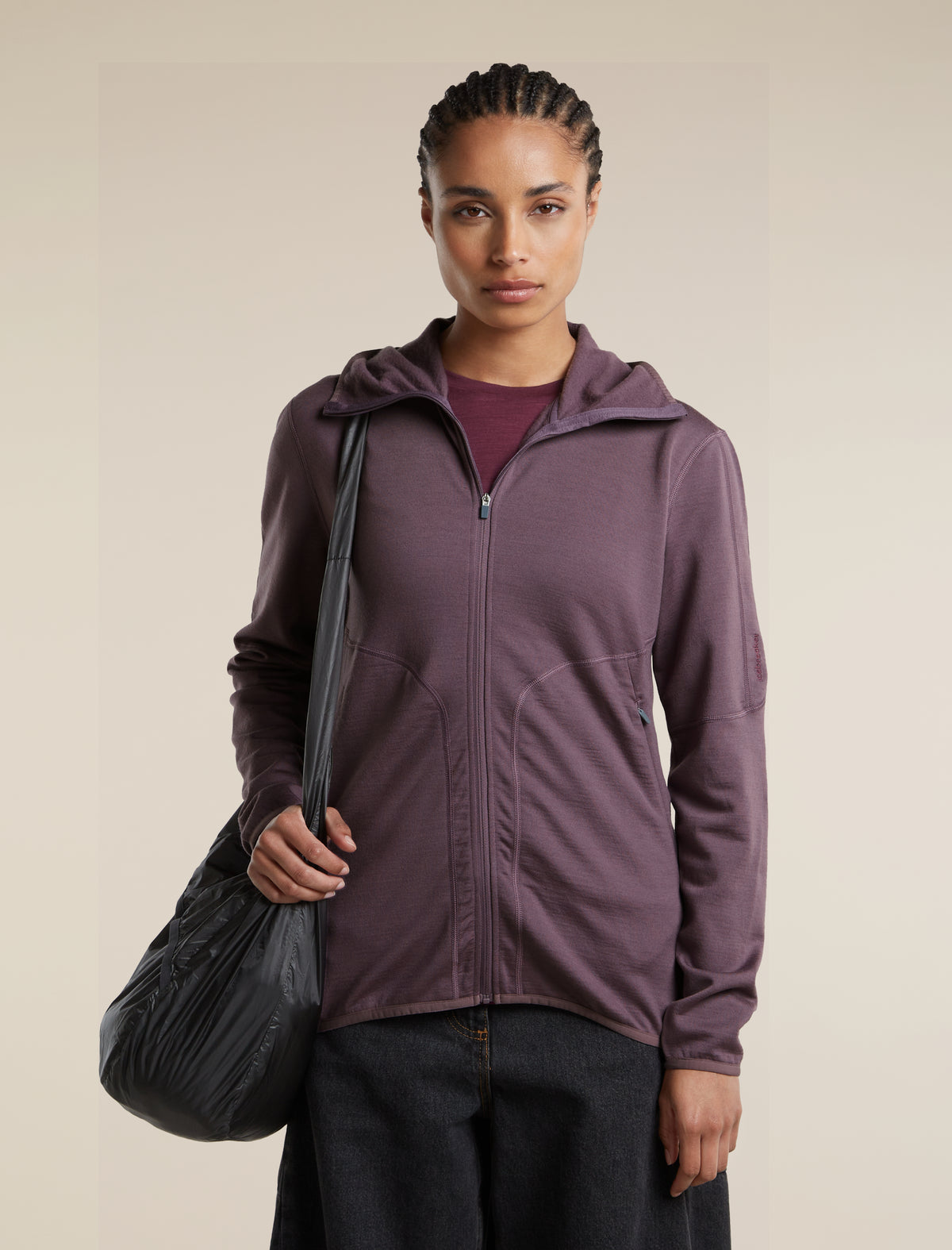 560 RealFleece™ Elemental Zip Hoodie Grey Plum - 5
