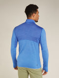 Men's Merino Blend 200 Realfleece™ Descender Long Sleeve Half Zip Top Brillant/Baja - 3
