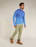 Men's Merino Blend 200 Realfleece™ Descender Long Sleeve Half Zip Top Brillant/Baja - 4