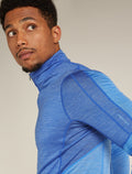Men's Merino Blend 200 Realfleece™ Descender Long Sleeve Half Zip Top Brillant/Baja - 6