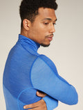 Men's Merino Blend 200 Realfleece™ Descender Long Sleeve Half Zip Top Brillant/Baja - 8