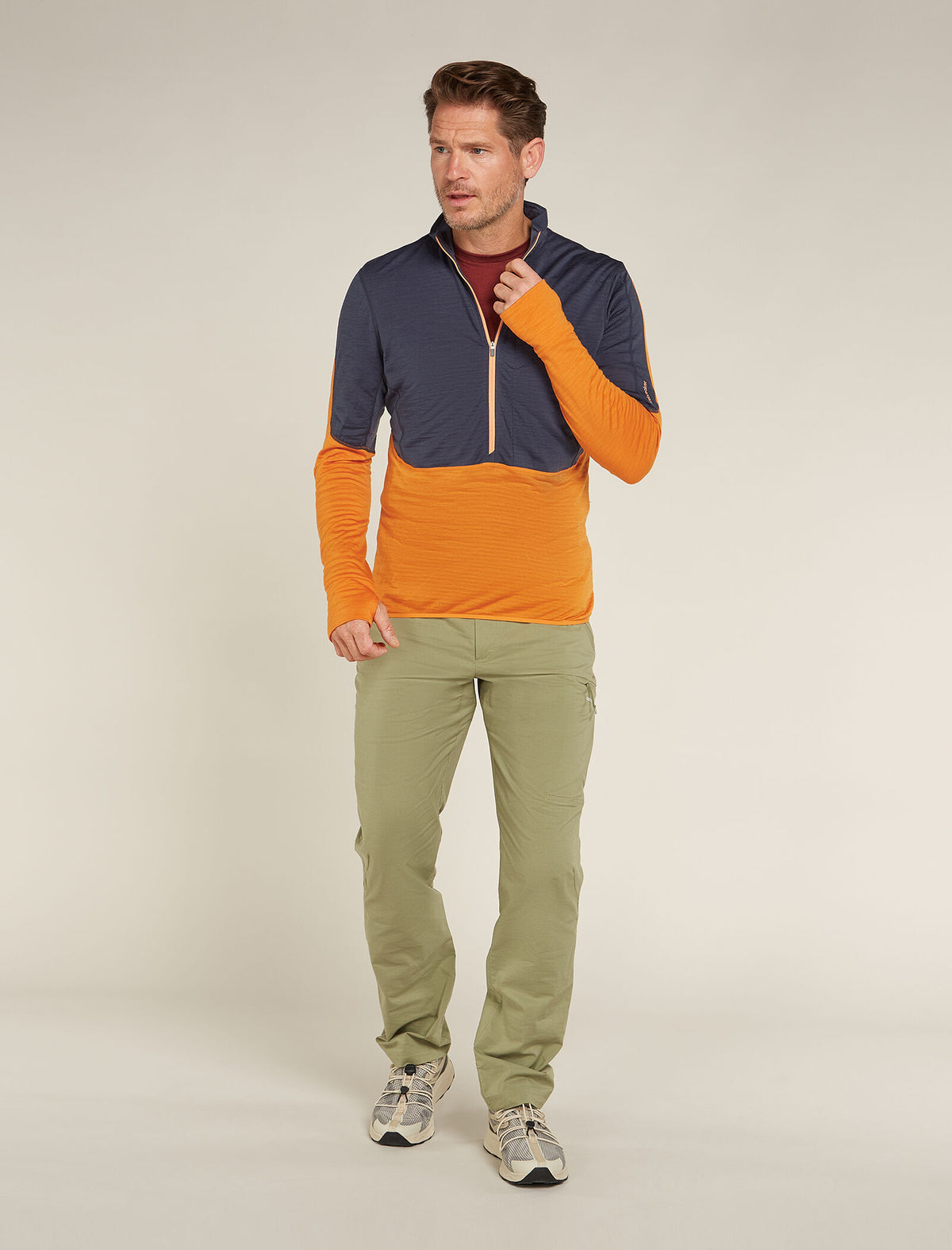 Manteau à manches longues et demi-glissière 200 RealFleece™ Descender en mélange de mérinos Men's  - 3