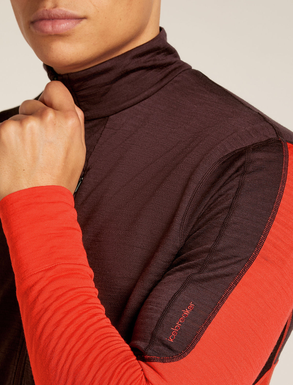 Men's 200 Descender Half Zip Java/Fervid - 5