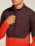 Men's 200 Descender Half Zip Java/Fervid - 6