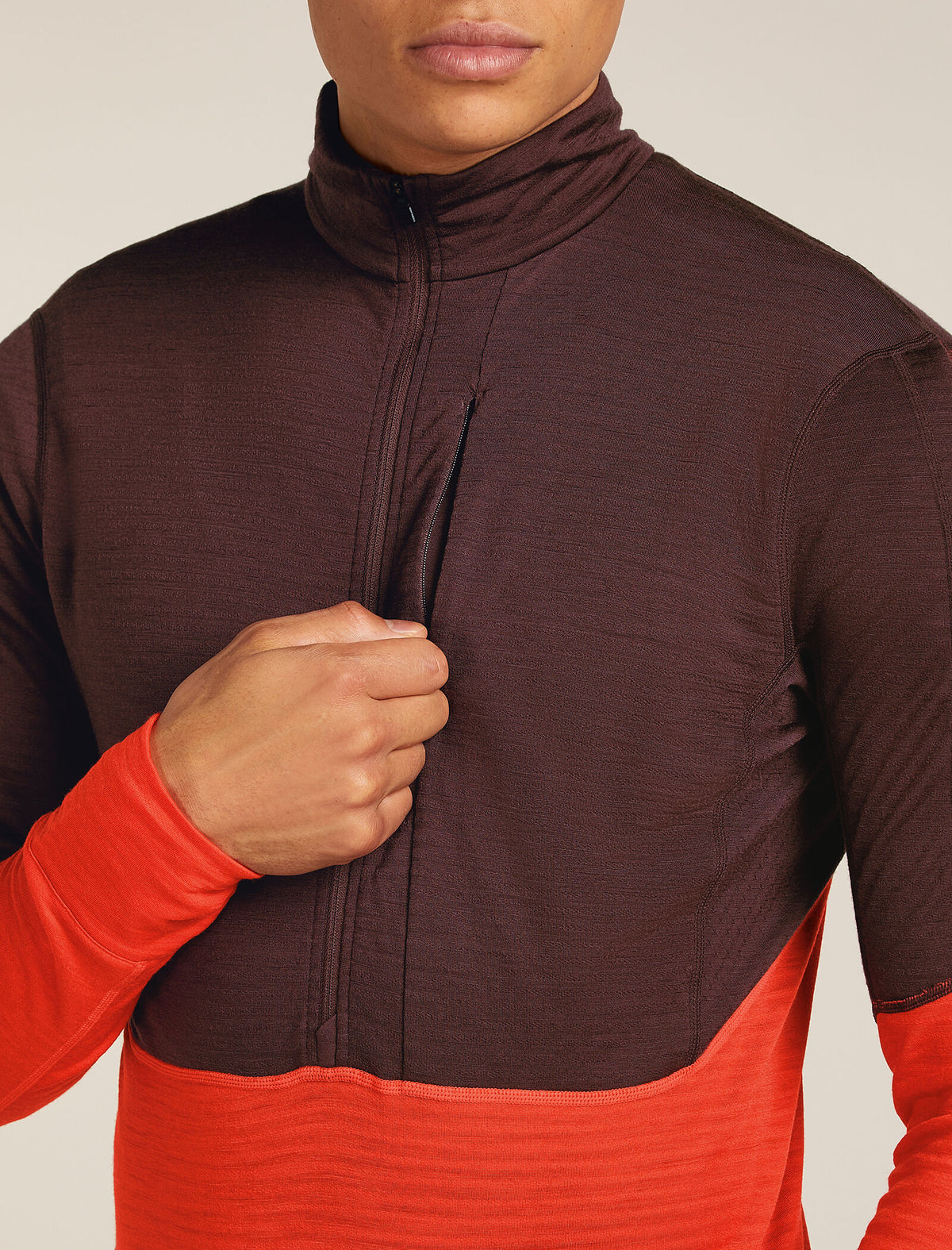 Men's 200 Descender Half Zip Java/Fervid - 7