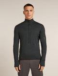 Men's 200 Descender Half Zip Jet Hthr/Black - 1