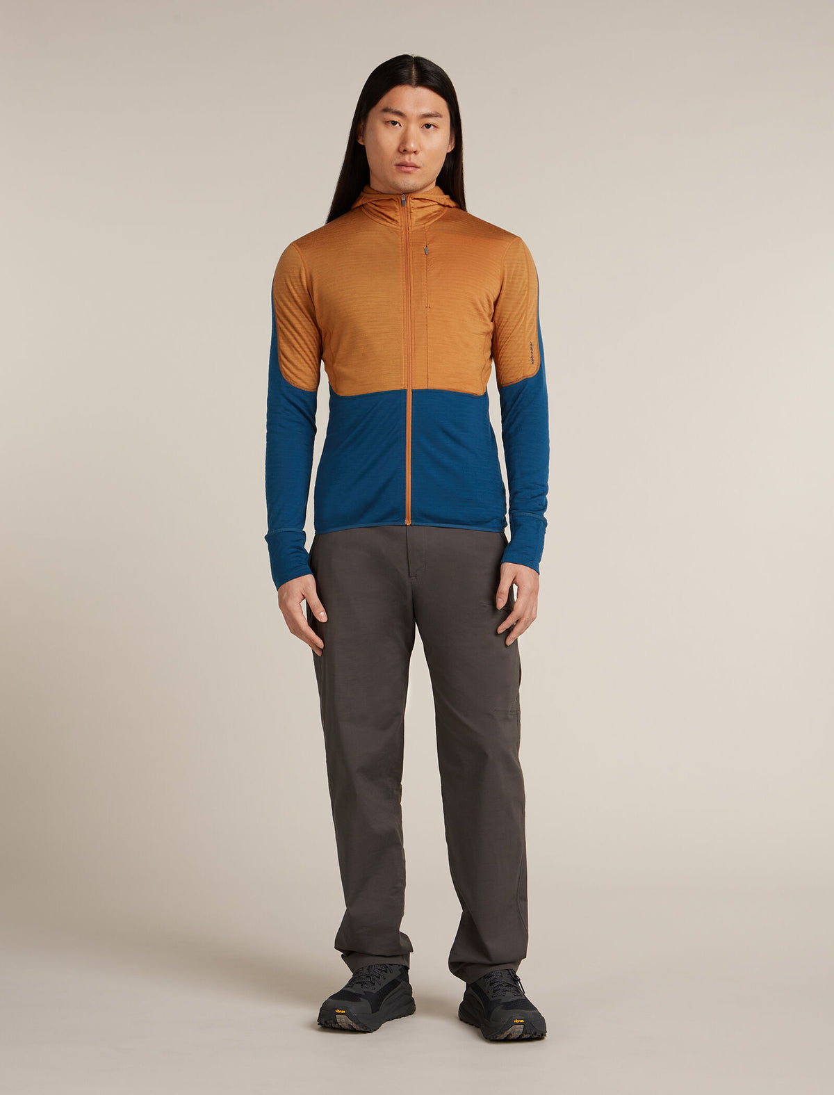 Men's 200 Descender Zip Hoodie Trail/Atlantis - 3