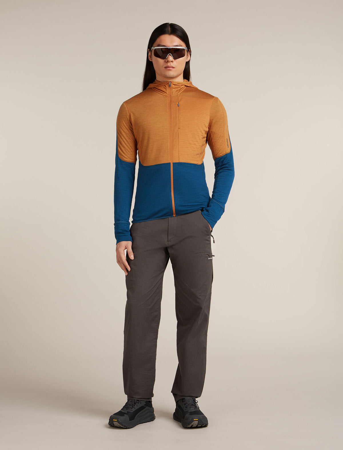 Men's 200 Descender Zip Hoodie Trail/Atlantis - 4