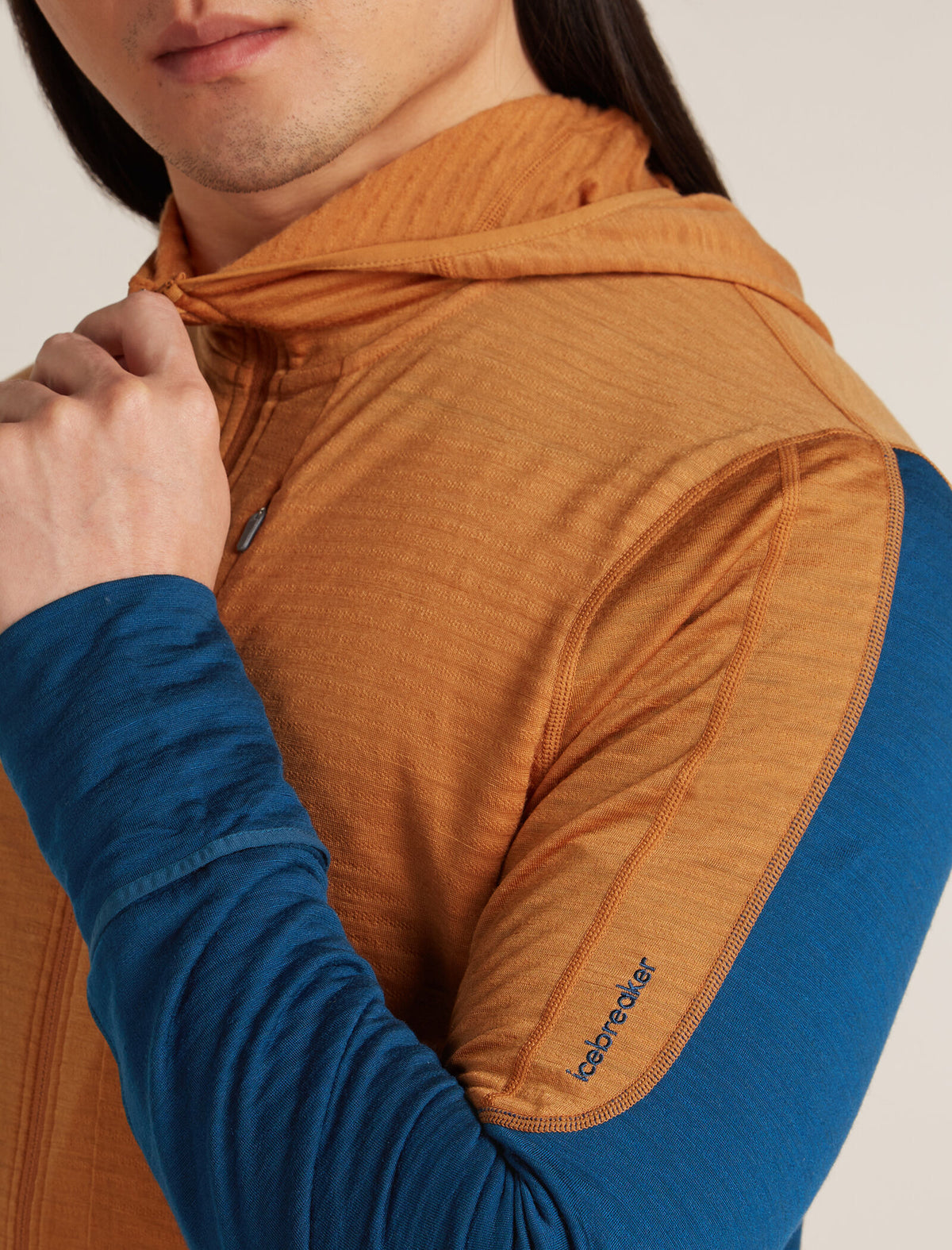 Men's 200 Descender Zip Hoodie Trail/Atlantis - 5