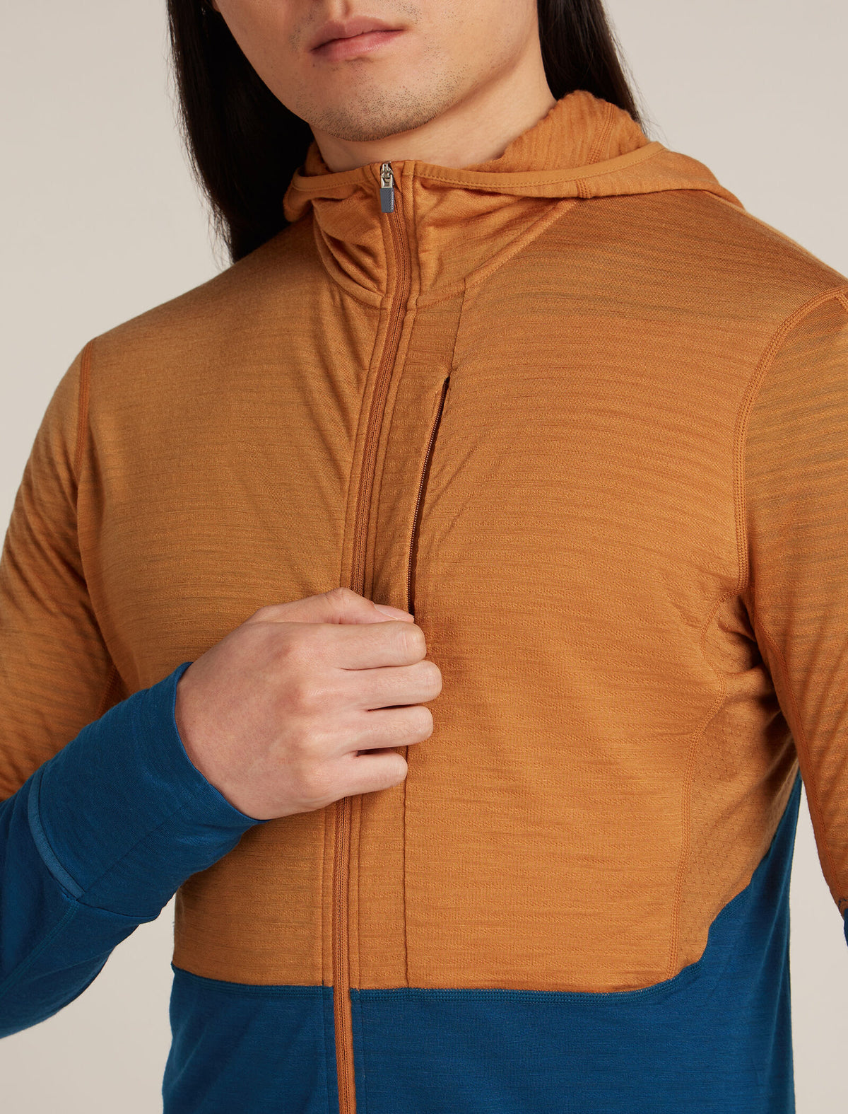 Men's 200 Descender Zip Hoodie Trail/Atlantis - 7