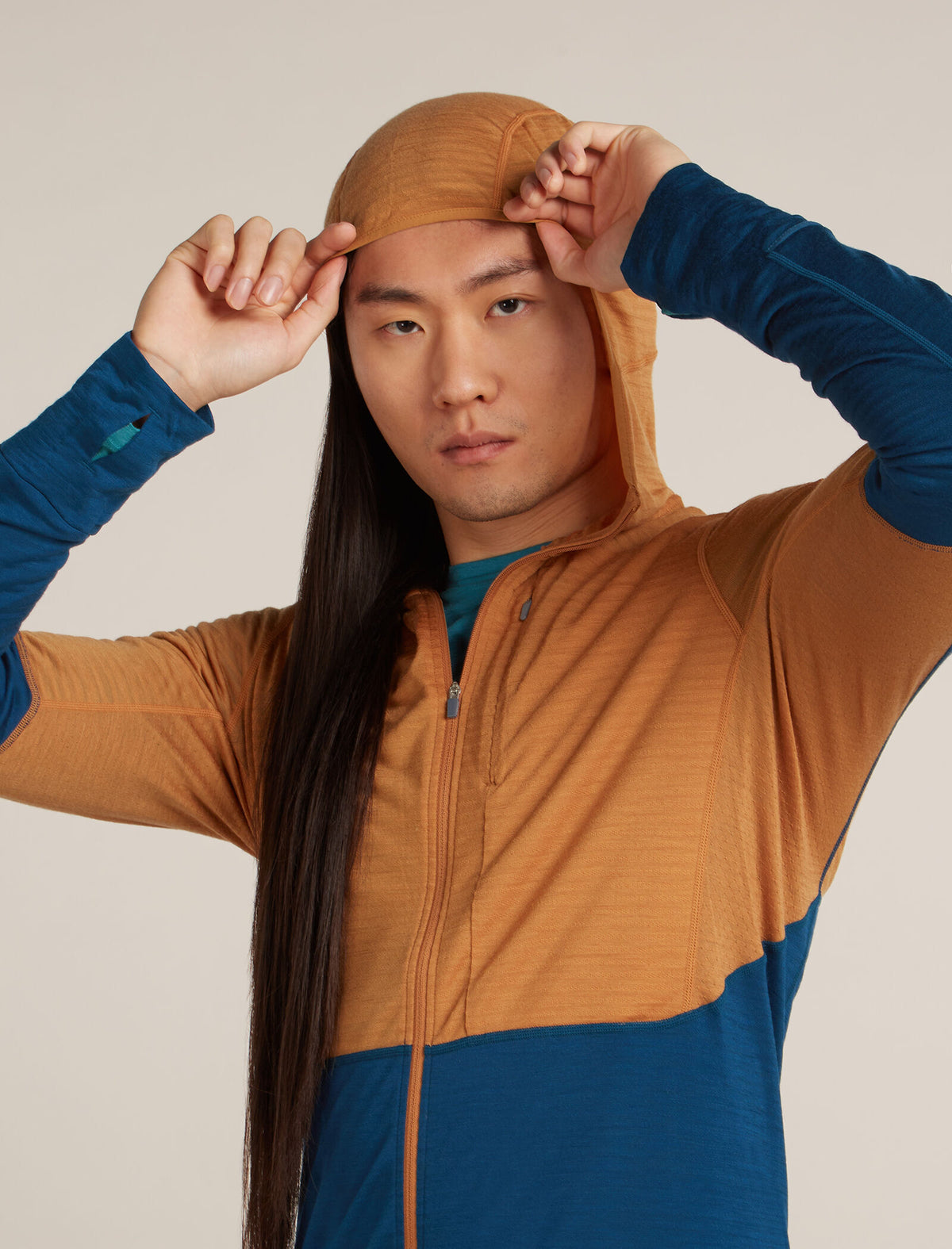Men's 200 Descender Zip Hoodie Trail/Atlantis - 9