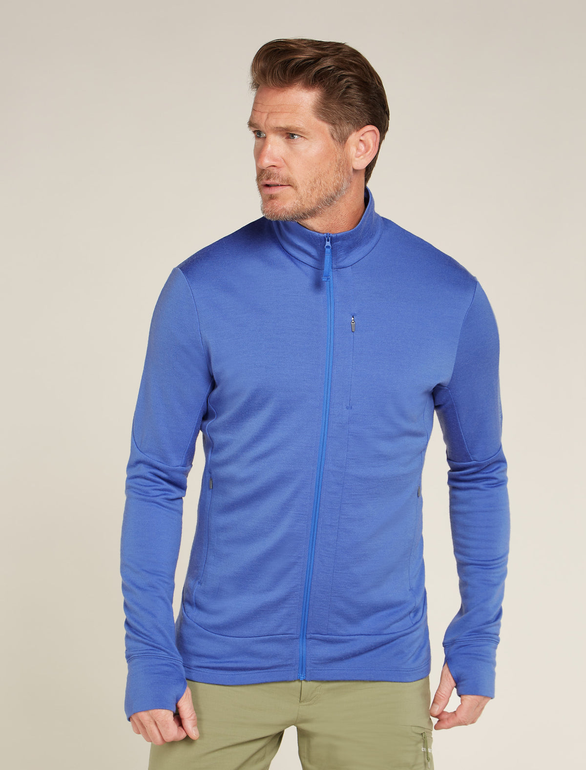 Giacca con zip in lana merino 260 Quantum Uomo  - 1