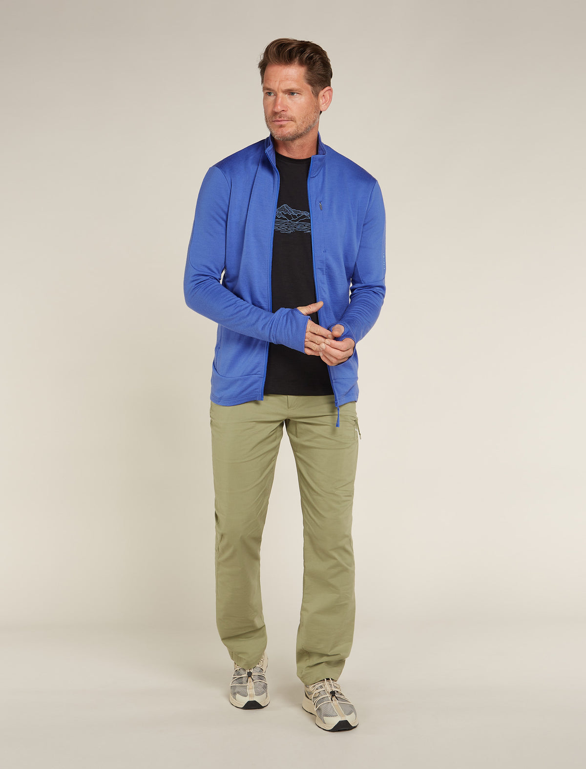 Giacca con zip in lana merino 260 Quantum Uomo  - 3