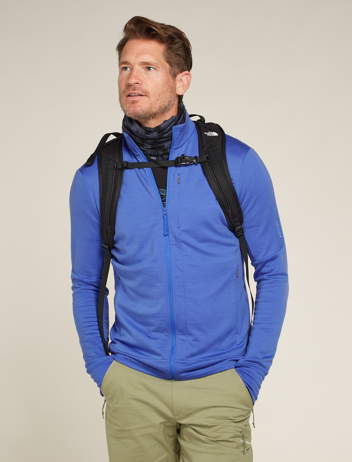 Giacca con zip in lana merino 260 Quantum Uomo  - 4