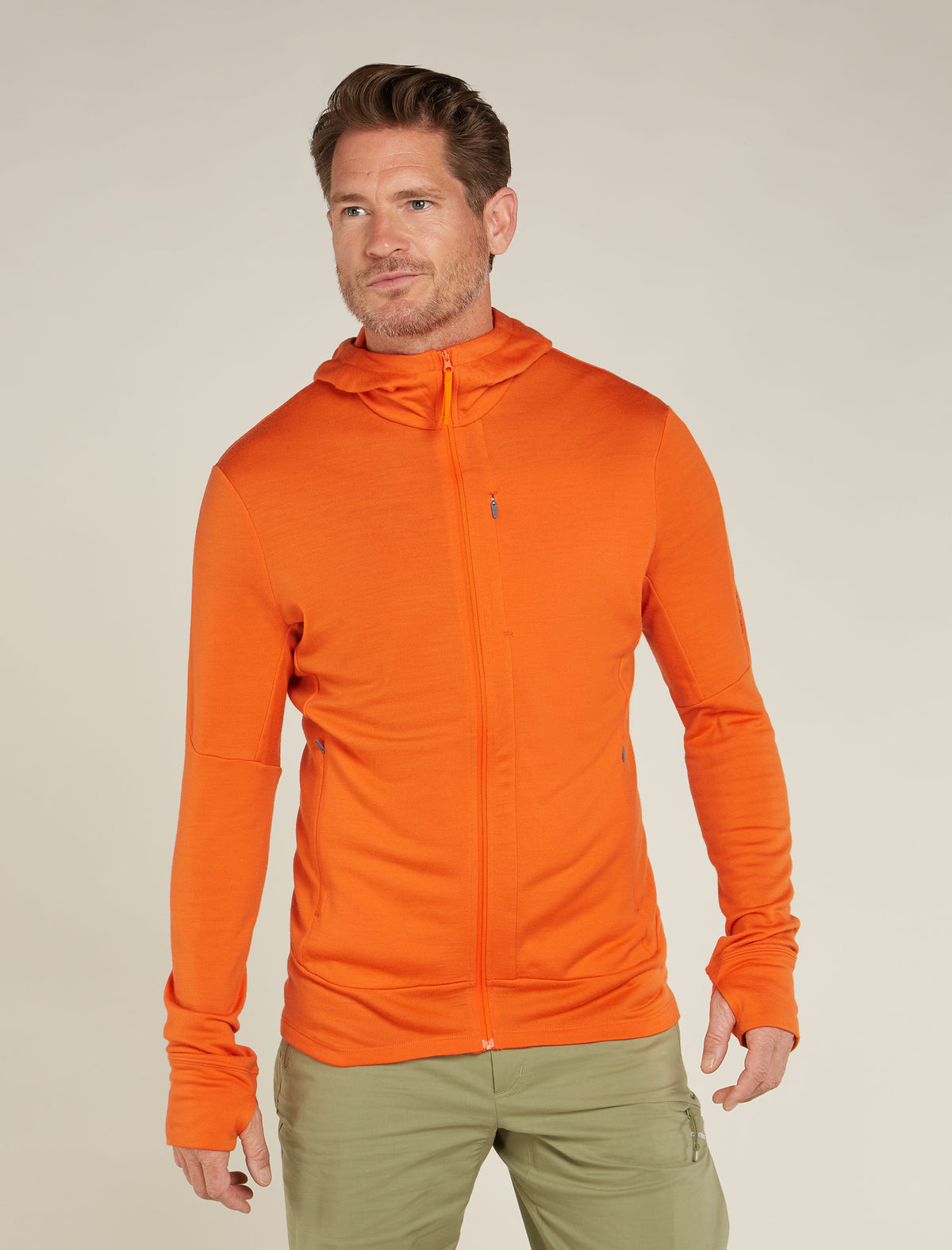 Heren 260 Quantum hoody met lange mouwen en rits van merinowol  - 1