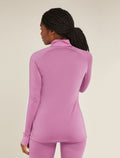 Top termico a maniche lunghe con zip corta in misto di lana merino 125 ZoneKnit™ Donna  - 2