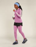 Top termico a maniche lunghe con zip corta in misto di lana merino 125 ZoneKnit™ Donna  - 4