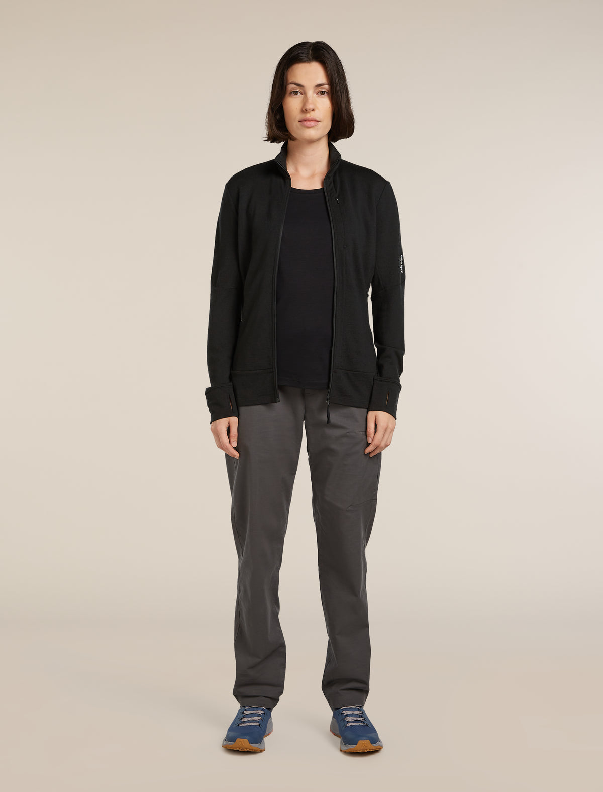 Women's 260 Quantum Long Zip Jacket Black - 1