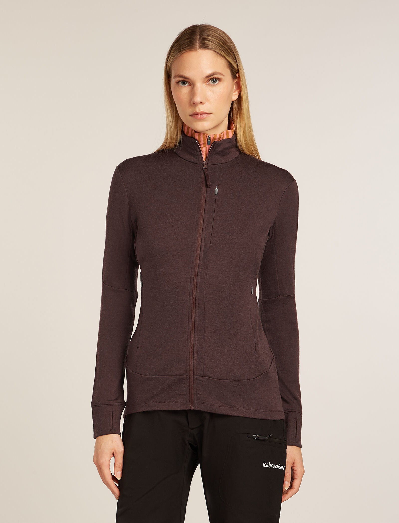 Women's Merino 260 Quantum Long Sleeve Zip Jacket| icebreaker