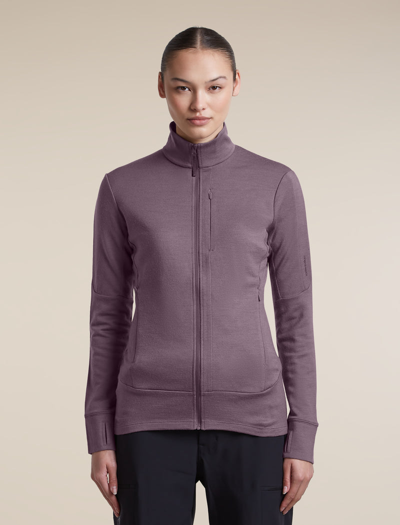 260 Quantum Long Zip Jacket - Grey Plum / XS