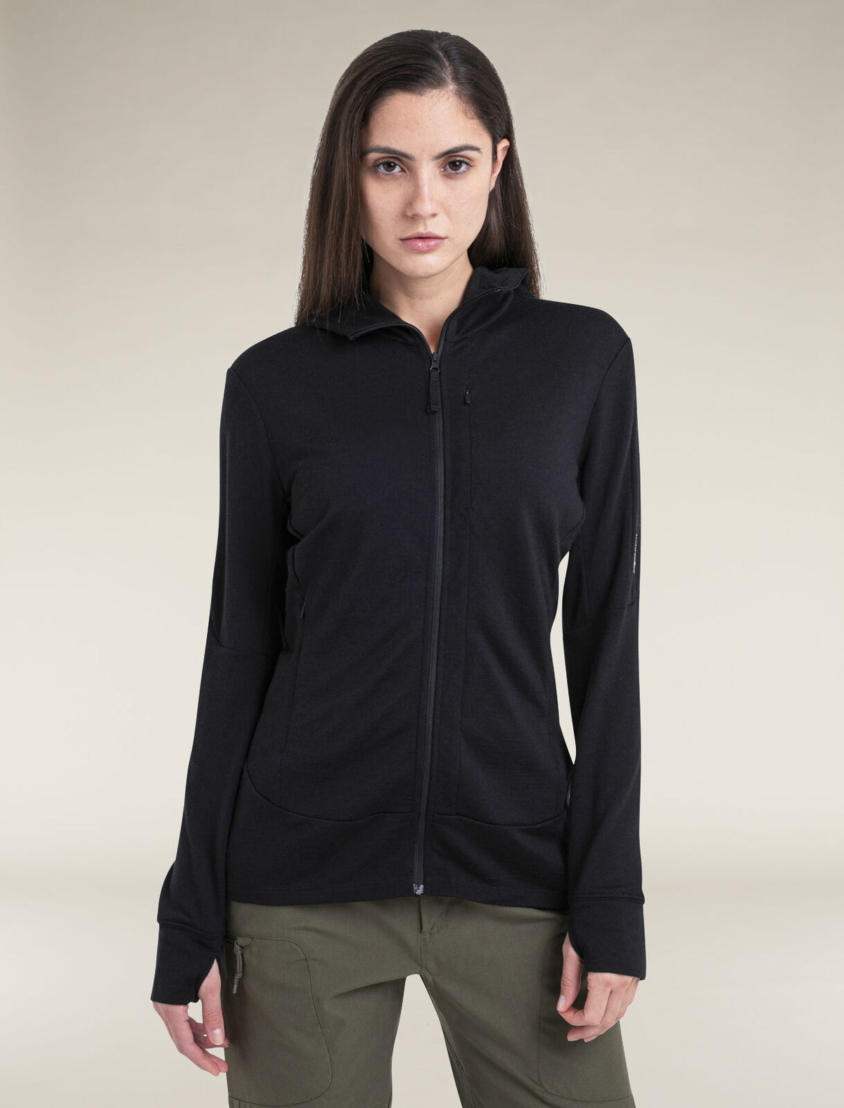 Women's 260 Quantum Zip Hoodie Black - 1