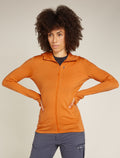 Giacca con zip e cappuccio in lana merino 260 Quantum Donna  - 1