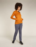 Giacca con zip e cappuccio in lana merino 260 Quantum Donna  - 3