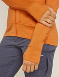 Giacca con zip e cappuccio in lana merino 260 Quantum Donna  - 7
