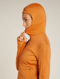 Giacca con zip e cappuccio in lana merino 260 Quantum Donna  - 9