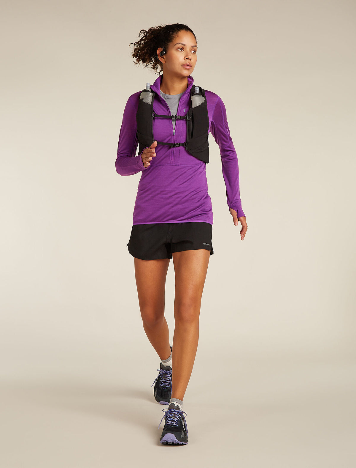 Dames 200 RealFleece™ Descender jas met lange mouwen en halve rits van merinowolmix  - 4