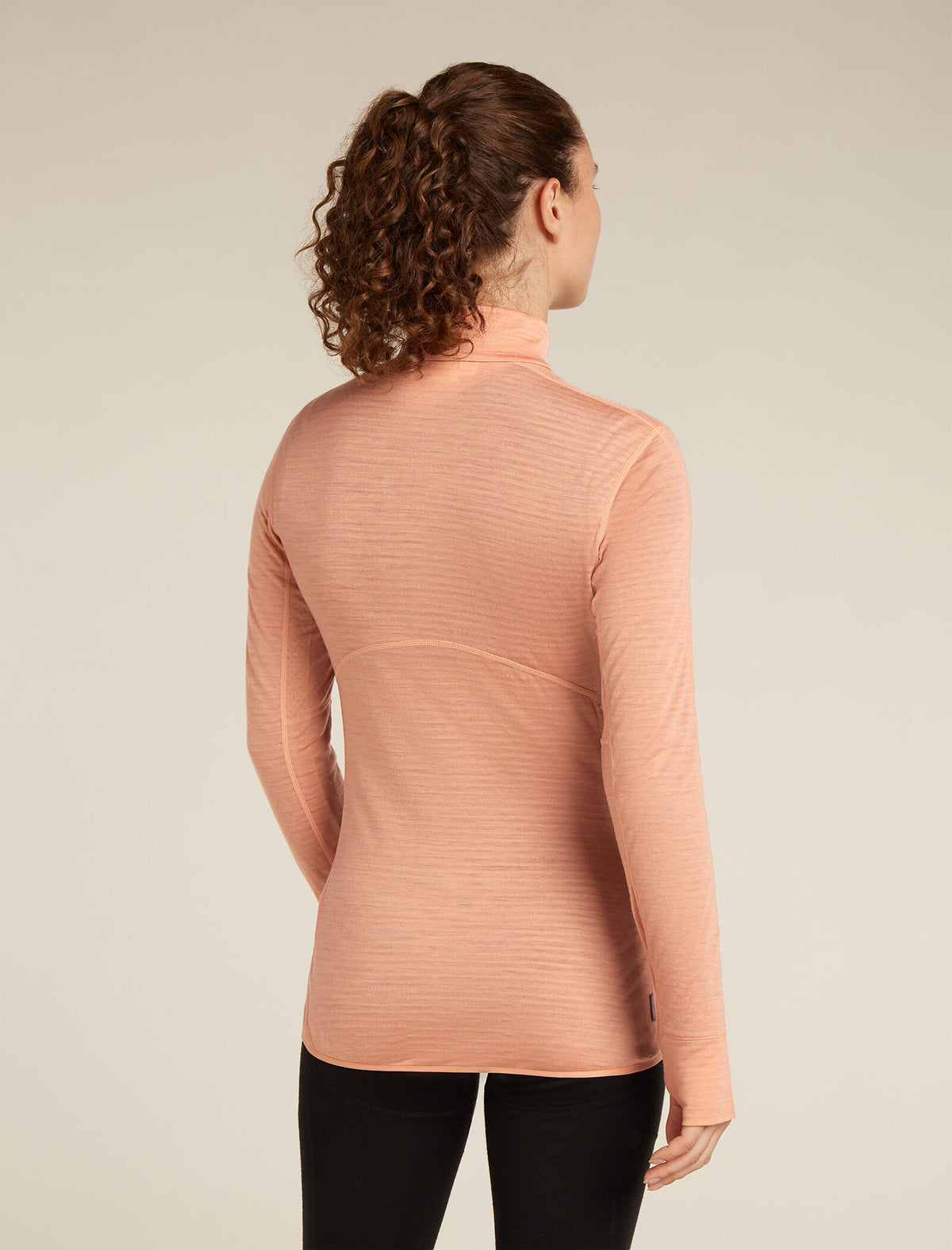 Dames 200 RealFleece™ Descender jas met lange mouwen en halve rits van merinowolmix  - 2