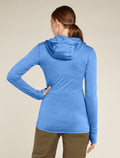 Maglia a maniche lunghe con zip e cappuccio in misto di lana merino 200 RealFleece™ Descender Donna  - 2