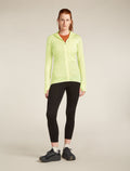 Women's Merino Blend 200 Realfleece™ Descender Long Sleeve Zip Hoodie Citrine - 4