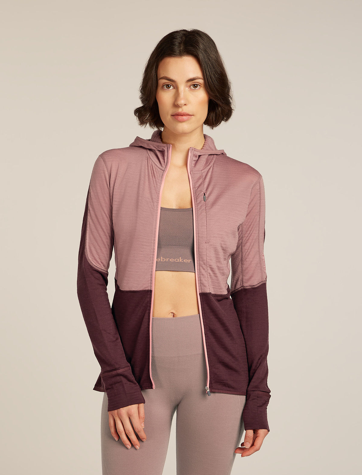 Women's 200 Descender Zip Hoodie Summit/Java - 1