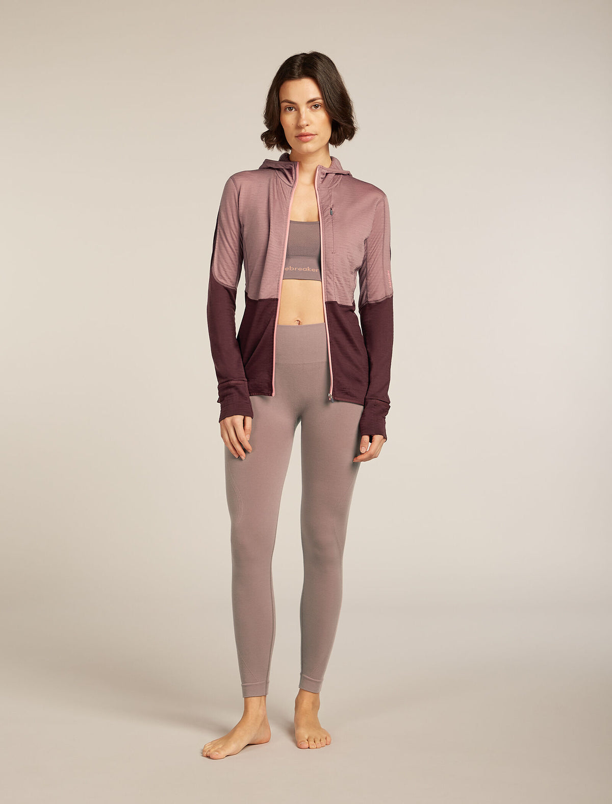 Women's 200 Descender Zip Hoodie Summit/Java - 3