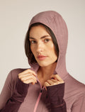 Women's 200 Descender Zip Hoodie Summit/Java - 8
