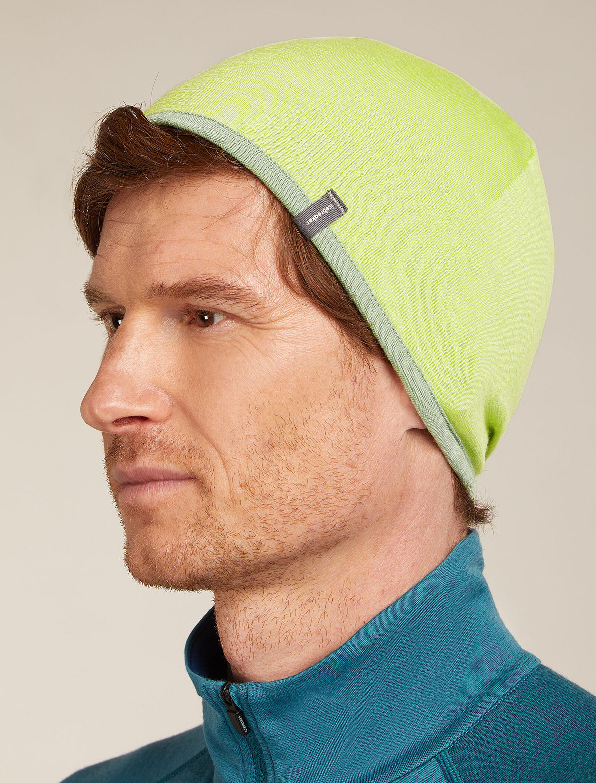 200 Oasis Reversible Beanie Peridot/Seaglass - 2