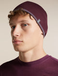 200 Oasis Reversible Beanie Dk Berry/Grey Plum - 13