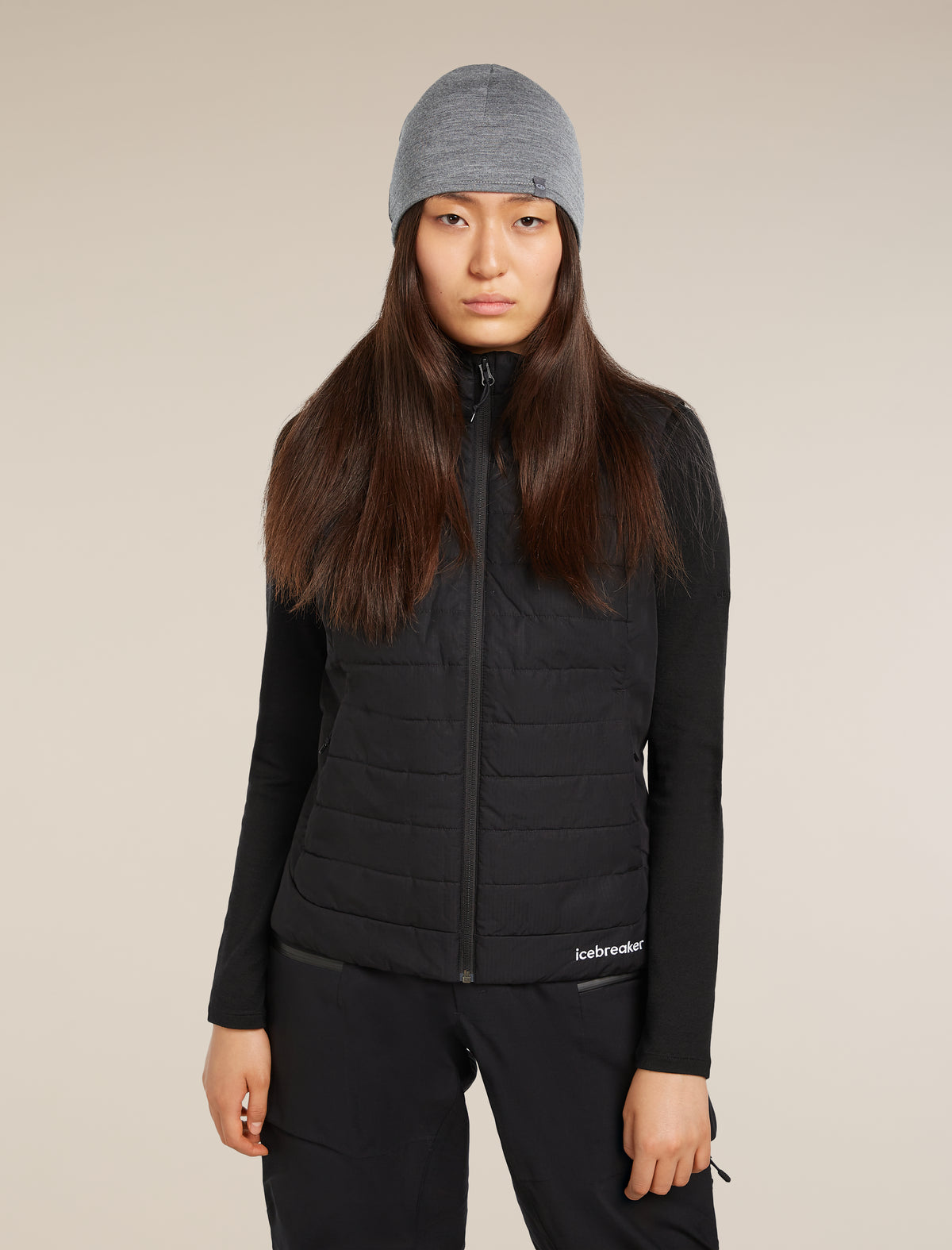 Gorro reversible 200 Oasis Black/Gritstone Heather - 9
